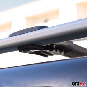 Jeep Liberty Roof Rack Cross Bars - Omac - Elegance V1 - Black - '02-'07